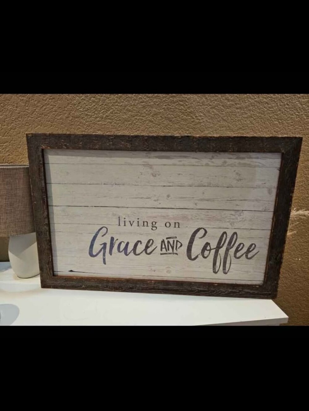 Farmhouse Grace / Coffee ☕️ sign (22.3X14.3)